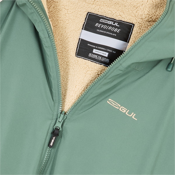 2026 Gul Revorobe Long Sleeve Changing Robe AC0135-C6 - Green / Taupe